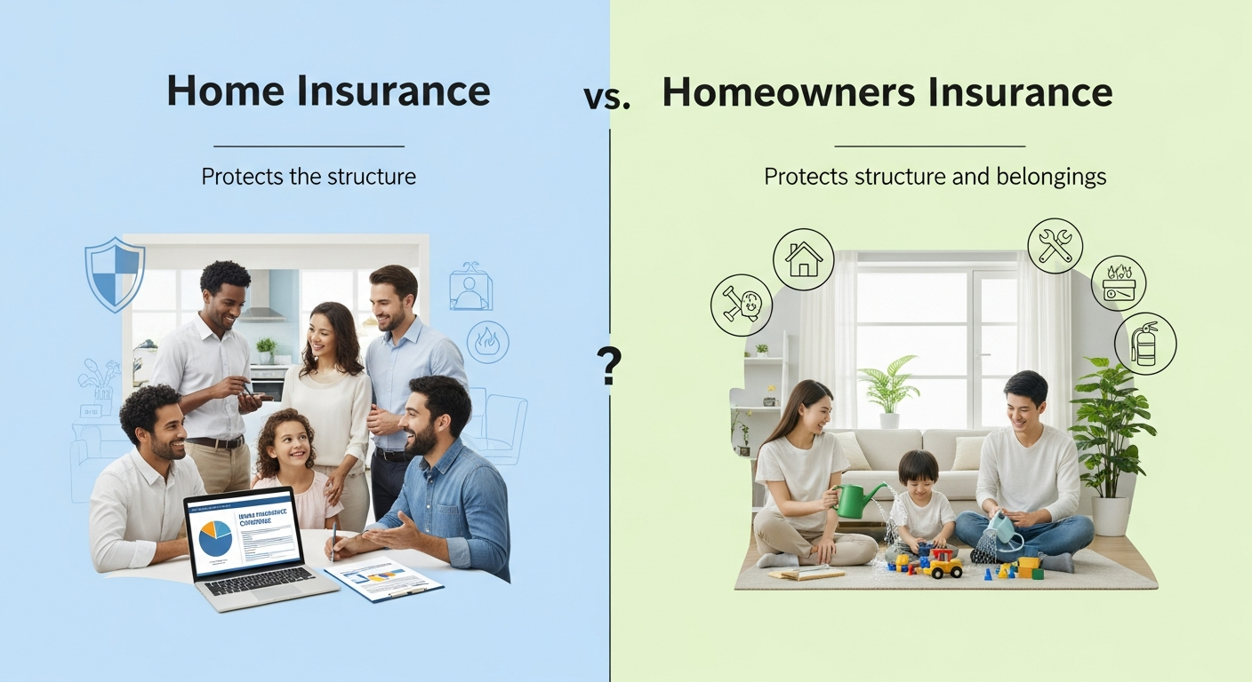 insurance for homeowners vs home